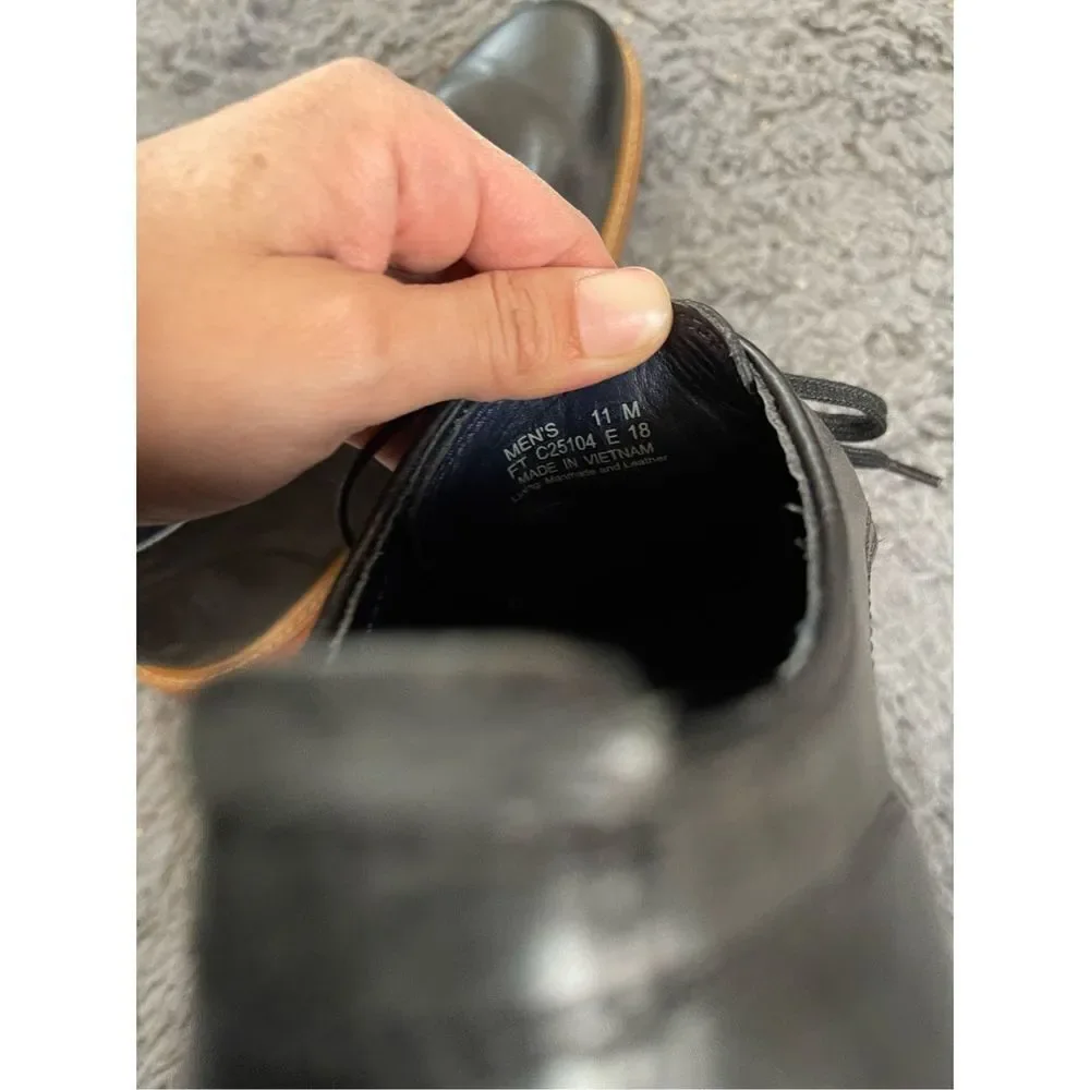 Cole haan mens black‎ leather shoes size 11